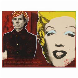 Ringo, "Andy's Marilyn" One-of-a-Kind Hand-Pulled Silkscreen and Mixed Media Painting on Canvas, Han