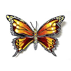 Patricia Govezensky- Original Painting on Cutout Steel "Butterfly CLIV"