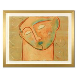 Gaylord Soli, "Alec" Framed Original Mixed Media Acrylic Painting, Hand Signed with Certificate of A