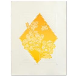 Hari Hockey, "Dream Flowers" Limited Edition Embossed Lithograph, Numbered and Hand Signed by the Ar