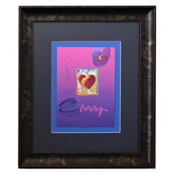 Peter Max- Original Mixed Media "Heart"