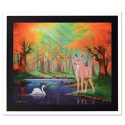 Jon Rattenbury, "When We First Met" Limited Edition Giclee on Canvas, Numbered and Hand Signed by th