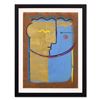 Image 1 : Gaylord Soli, "Man" Framed Original Mixed Media Acrylic Painting, Hand Signed with Certificate of Au