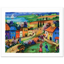 "The Village" Limited Edition Serigraph by Shlomo Alter, Hand Signed by the Artist with Certificate 