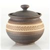 Image 1 : Eugenijus Tamosiunas - Hand Made Ceramic Jar with Lid. Hand Signed by the Artist.