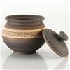 Image 3 : Eugenijus Tamosiunas - Hand Made Ceramic Jar with Lid. Hand Signed by the Artist.