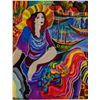 Image 2 : Patricia Govezensky- Original Giclee on Canvas "Lady by the Bayside"