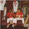 Image 2 : "Pete Rose & Morgan in Clubhouse" Framed Archival Photograph Autographed by Pete Rose and Joe Morgan