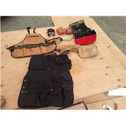 Box of Misc Tool Belts/Pouches