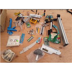 Carpenters Box of Misc Tools and Parts