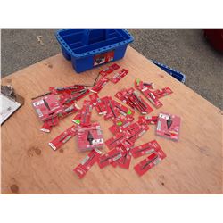 Tool Caddy of Various New Drill Bits