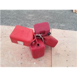 Lot of 4 Gas Cans