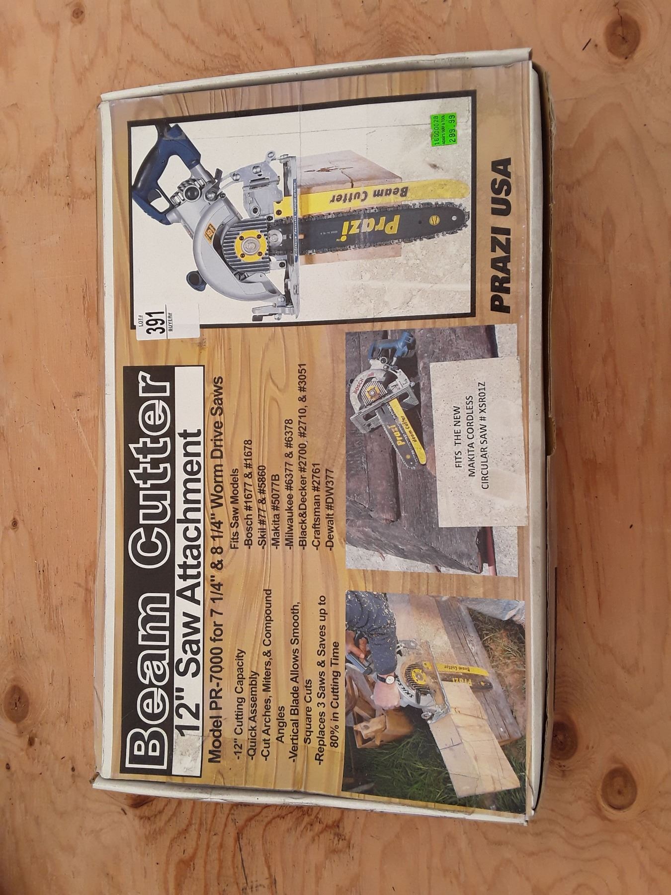 12" Beam Cutter Circular saw attachment