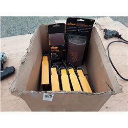 7 Packs Various Grit Aluminum Oxide Sanding Belts and Sleeves