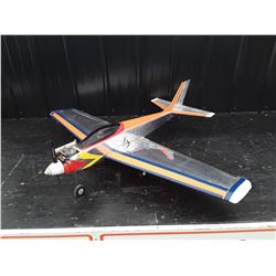 4' x 41" RC Plane Silver and Orange  48 Inch Wingspan