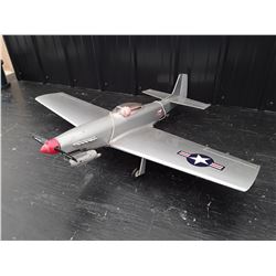 38" x 31" RC Plane Silver  38 Inch Wingspan
