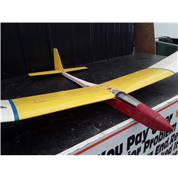 6' x 43" RC Plane Red, yellow 