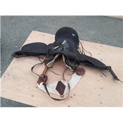 Antique Leather Saddle