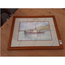 Framed Picture "Fishing Boat"