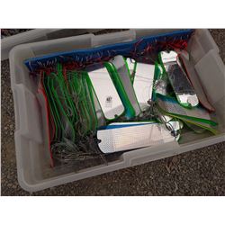 Large Box of Fishing Flashers with hooks