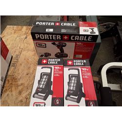 Porter cable 18v cordless Nicad 1/4 impact driver with two lights