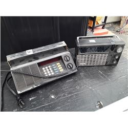 Vintage CB Bearcat 210 receiver with vintage radio