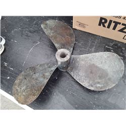 Large solid brass propeller
