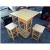 Image 1 : Folding Table With 2 Stow Away Stools