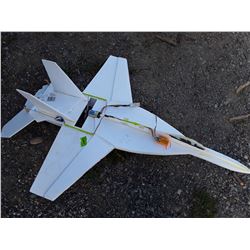 RC Plane Base, With Electric Motor and Propeller, No Remote. Apx. 2' Wingspan