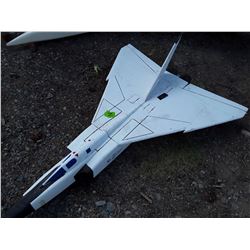 RC Jet Plane Base, No Motor Etc. White, Apx. 3' Length