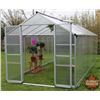 Image 2 : CHOICE OF 2: NEW SURPLUS: Twin Wall Greenhouse 8ft x 10ft