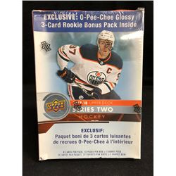 2017-2018 Upper Deck Series Two Hockey Trading Cards 12 Packs + 1 Bonus Pack