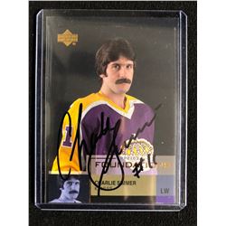 CHARLIE SIMMER SIGNED UPPER DECK HOCKEY CARD