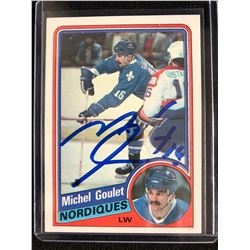 MICHEL GOULET SIGNED HOCKEY CARD