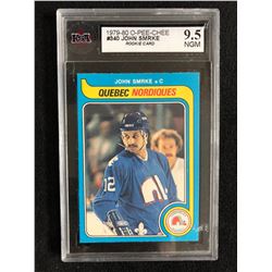 1979-80 O-PEE-CHEE #340 JOHN SMRKE ROOKIE CARD (9.5 NGM)