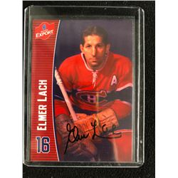 ELMER LACH SIGNED MOLSON EXPORT CARD