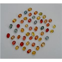 Fancy Multi Color Oval & Pear Sapphire 10 cts plus