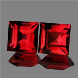 Natural Pink Red Rhodolite Garnet Pair