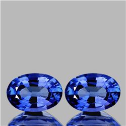 Natural Top Ceylon Blue Sapphire Pair 6x4 MM