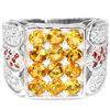 Image 1 : NATURAL AAA ORANGISH YELLOW CITRINE Ring