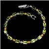 Image 2 : Natural Top Rich Green Peridot 6x4 MM Bracelet