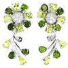 Image 1 : NATURAL GREEN CHROME DIOPSIDE PERIDOT Earrings