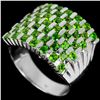 Image 1 : Natural Green Chrome Diopside Ring