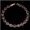 Image 2 : Natural Pink Tourmaline Black Spinel Bracelet