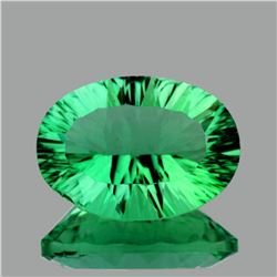 Natural Emerald Green Fluorite 14.20 Ct {Flawless-VVS1}