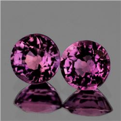 Natural AAA Violet Pink Burma Spinel Pair 6 MM - FL