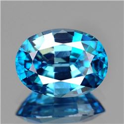 Natural Top Electric Blue Zircon 2.89 Ct - FL