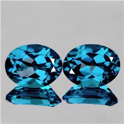 NATURAL LONDON BLUE TOPAZ PAIR - FL