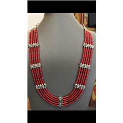 Tibet Natural Stone Tribal Queen Royal Necklace