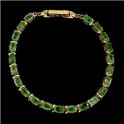 Natural Rich Green Emerald 61.35 Ct Bracelet